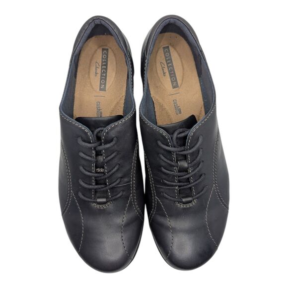 Clarks Women's Cheyn Madi Leather Lace Up Loafers Casual Comfort Size 11 Shoe - Picture 2 of 9